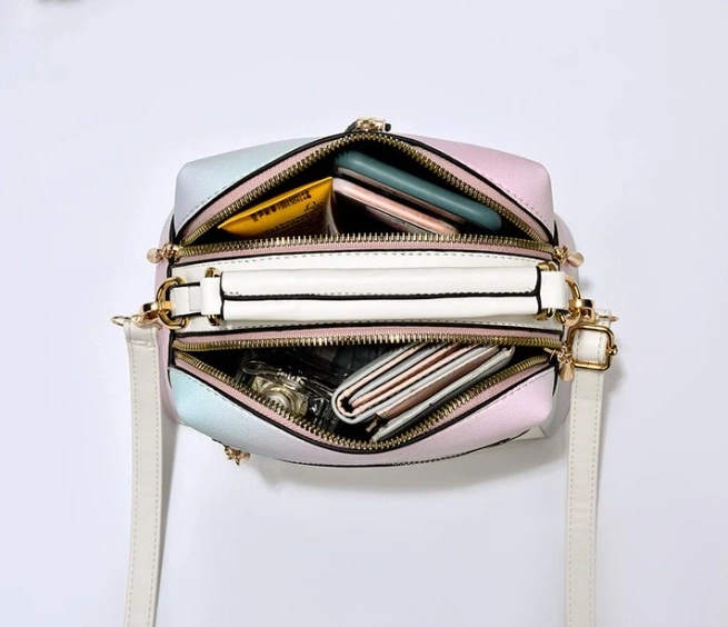 modna Torebka kuferek metaliczna czarna