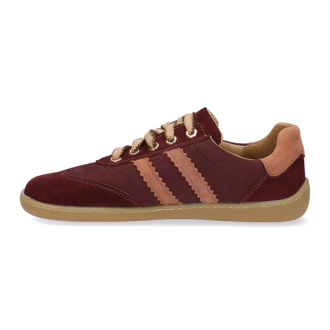 Buty damskie barefoot skórzane Pollonus 5-1774-004 Bordo z Różem