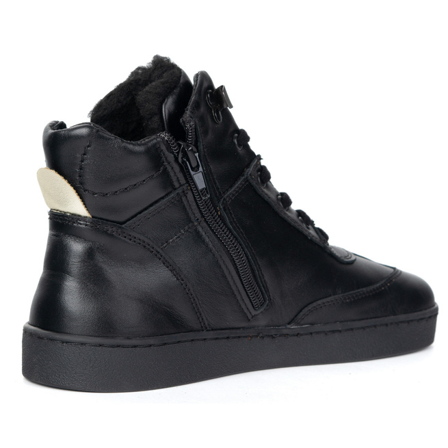 Skórzane buty BAREFOOT damskie zimowe 201MP ocieplane z naturalnej skóry