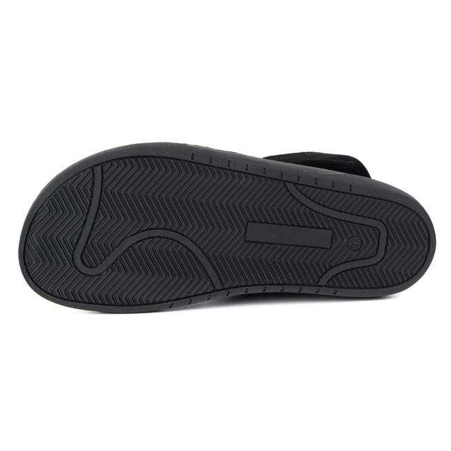 Damskie buty barefoot sztyblety z zamkiem ocieplane 1297 czarny welur