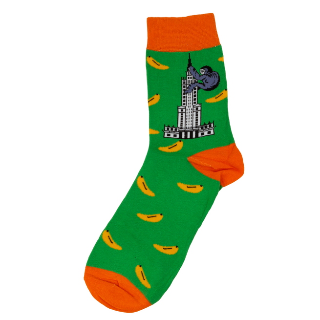 Pánské dlouhé bavlněné ponožky PAULAC zelené