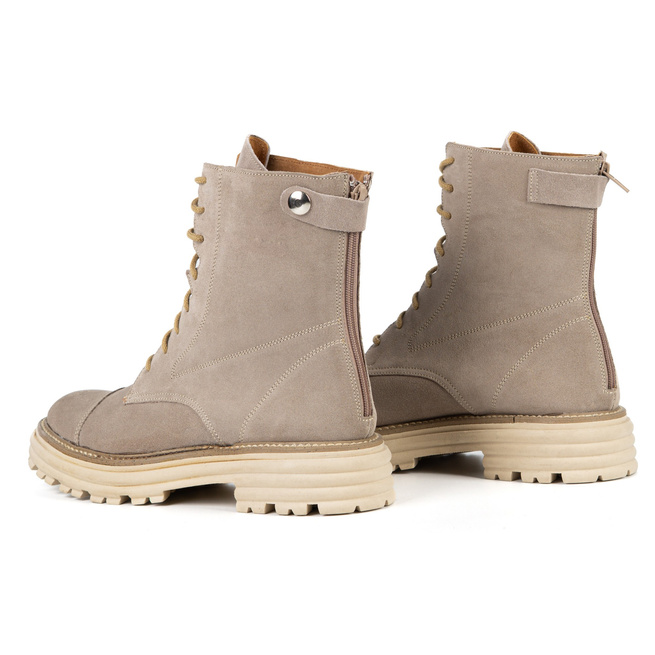 Olivier Blake – kobiece workery z naturalnej skóry, całoroczne premium zamszowe