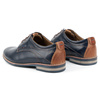 Pánská elegantní kožená obuv 825K navy blue