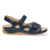 Dámské kožené sandály na suchý zip Pollonus navy blue puma 5-0994-005
