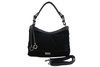 Klasická semišová kabelka Barberinis - černá