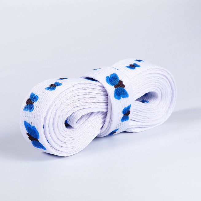 Ploché tkaničky s potiskem motýlů, Amusing Laces