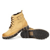 Dámské zateplené kožené boty 373BB beige