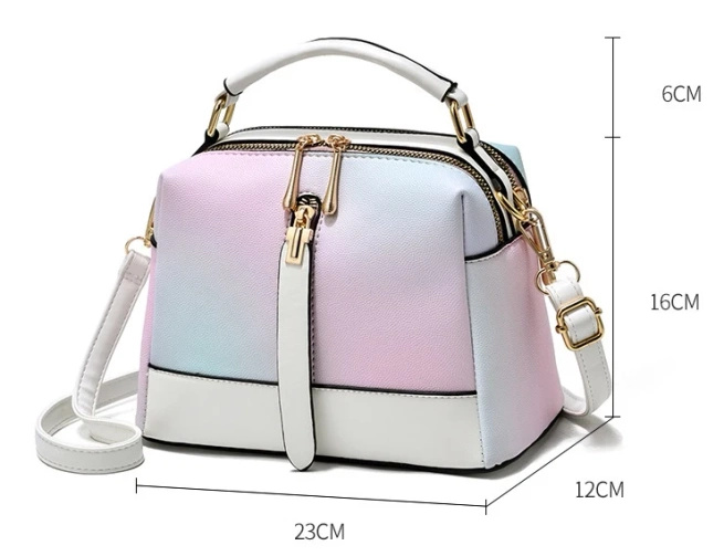 modna Torebka kuferek metaliczna czarna