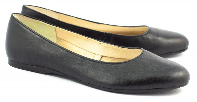 Baleriny damskie 608 czarne