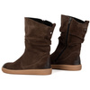 Dámské kožené zateplené boty BAREFOOT Freja Polish brown