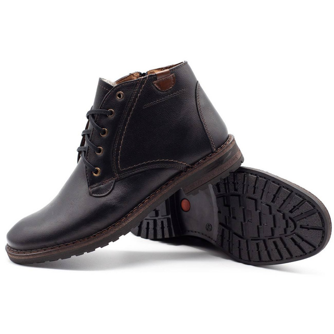 Buty męskie zimowe 911MP czarne
