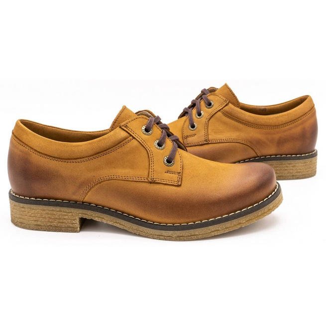 Dámské kožené boty kozačky 656B red