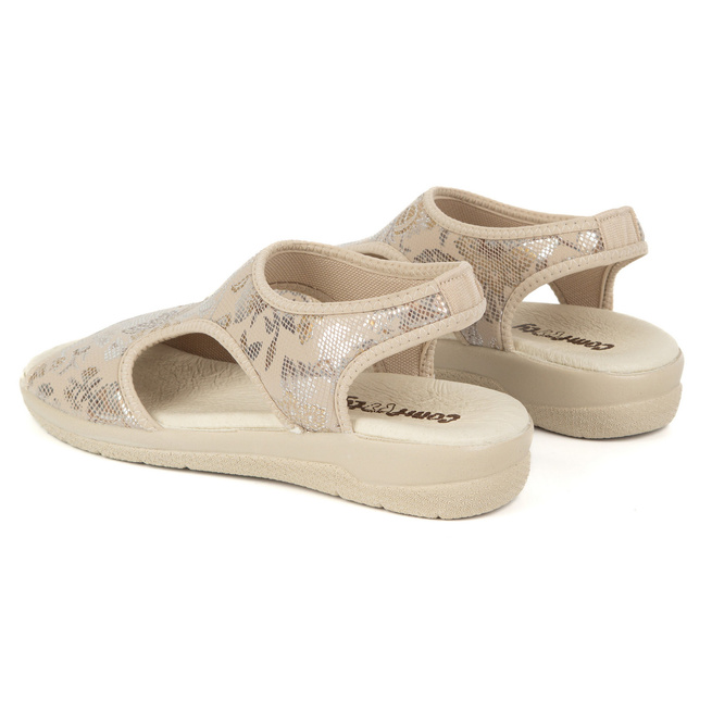 Dámské flexibilní sandály comfooty emma beige glossy