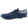 Buty męskie skórzane casual K23 granatowe z białym