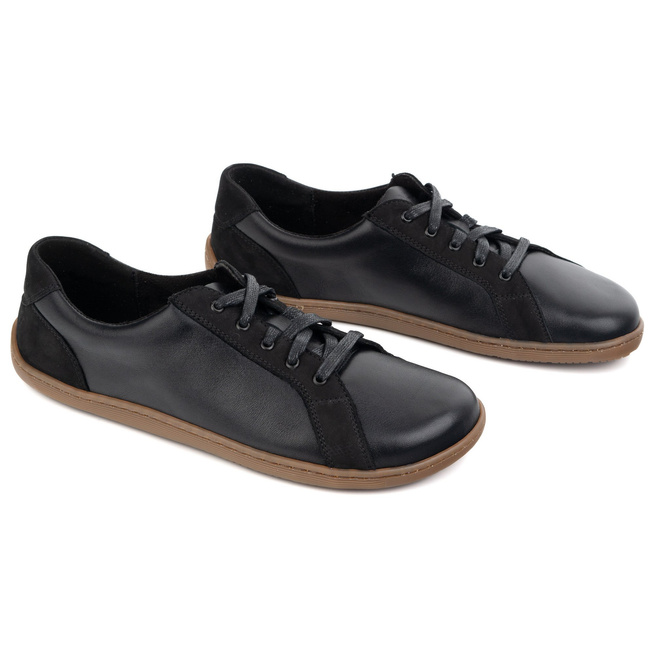 WASAK 0743W barefoot minimalistická kožená obuv černá