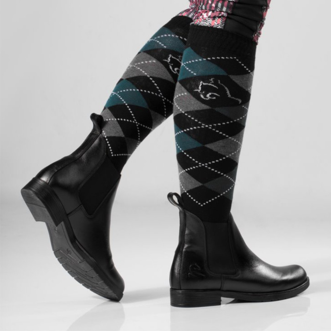 Rusttler dámské kožené jezdecké boty nízké KARO