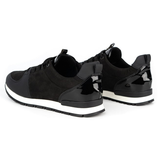 Dámská sportovní obuv kožená creepers 05-0784-11 černá
