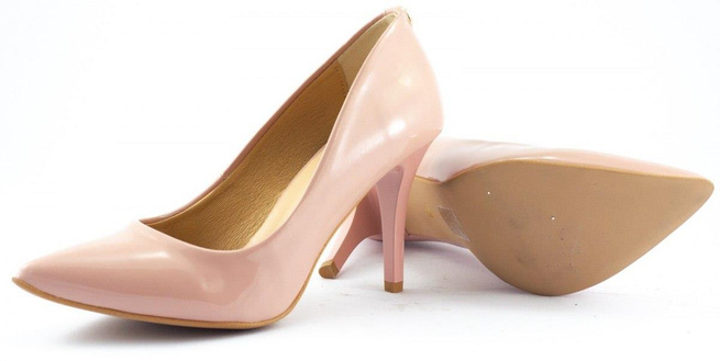 Dámské jehlové boty 2333 pudrově růžové