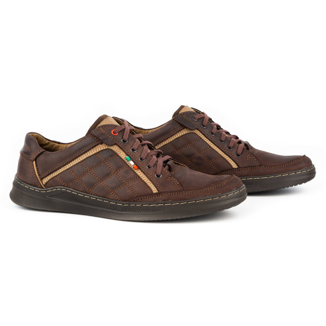 Pánská kožená obuv 297GT hnědá