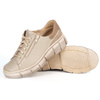 Półbuty damskie sneakersy skórzane 0663W beżowe