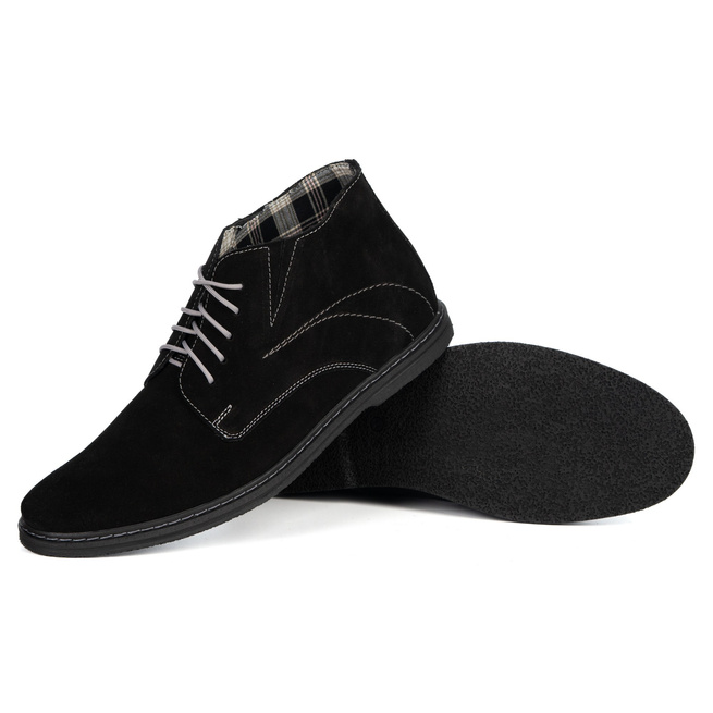 Buty męskie sztyblety sznurowane 307lu czarne