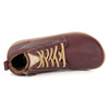 Buty damskie zimowe barefoot skórzane Z-B04 bordowe