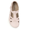 Dámská obuv BAREFOOT Ultralight polobotky Olivier 1285 velcro powder pink