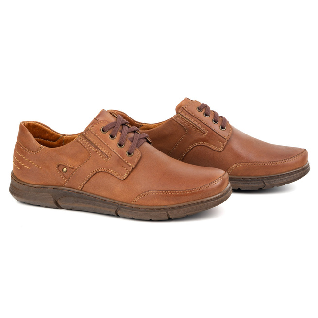 Buty męskie casual J55 camel