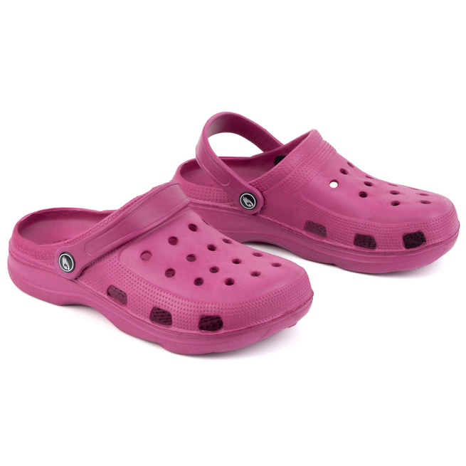 Pantofle lehké pěnové dřeváky do bazénu fuchsiová