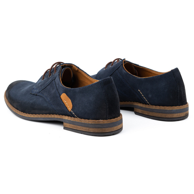 Pánské semišové boty na běžné nošení 272 navy blue