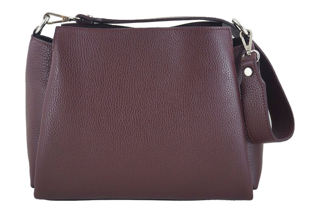 Kabelka se širokým popruhem - bordó