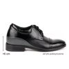 Buty męskie skórzane podwyższające + 6 cm wizytowe MP45KB czarne