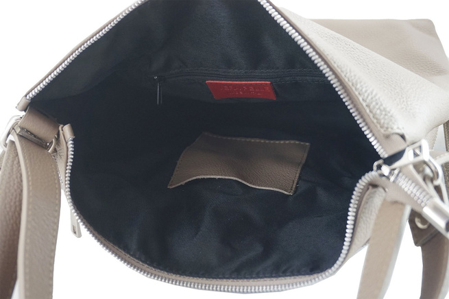 Dámská kožená kabelka - taška / batoh formátu A4 - bordó