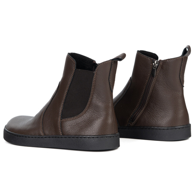 Dámské barefoot boty Brooke se silnějším spodkem hnědé barvy