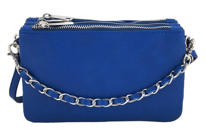 Módní italská kožená poštovní taška - chrpa