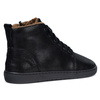 Damskie buty barefoot zimowe skórzane ZB04 ocieplane obuwie minimalistyczne czarne fala