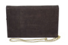 Stylowa kopertówka zamszowa Barberinis - Brązowa ciemna