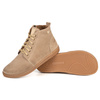 Dámské kožené zimní boty barefoot Z-B04 beige