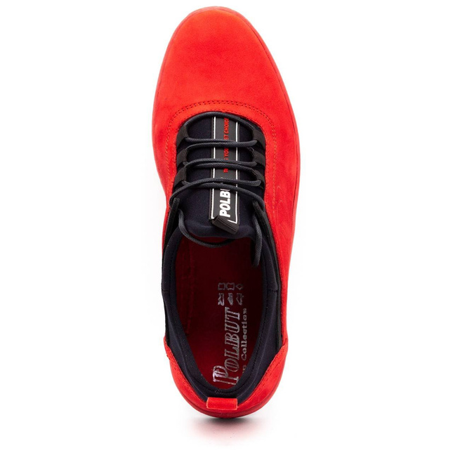Pánské kožené boty K24 red nubuck