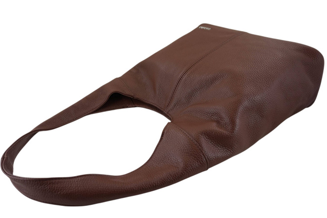 Módní taška se širokým uchem - hnědá