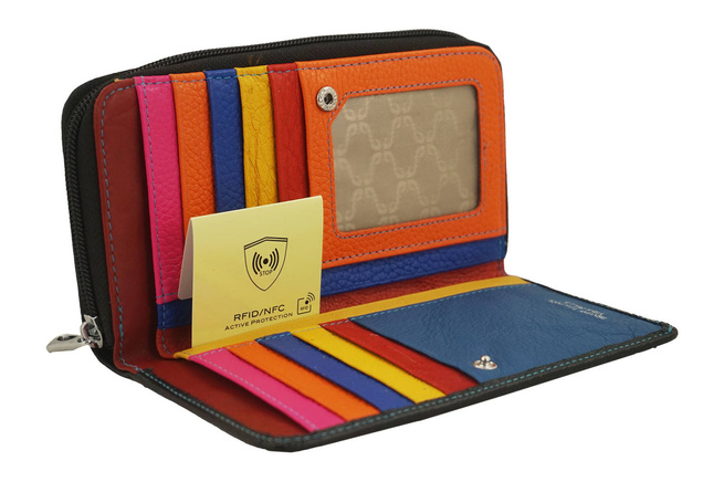 Peněženka proti krádeži s ochranou RFID - tmavě žlutá