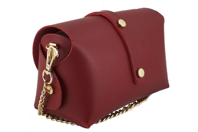 Módní kožená společenská poštovní taška - šedá