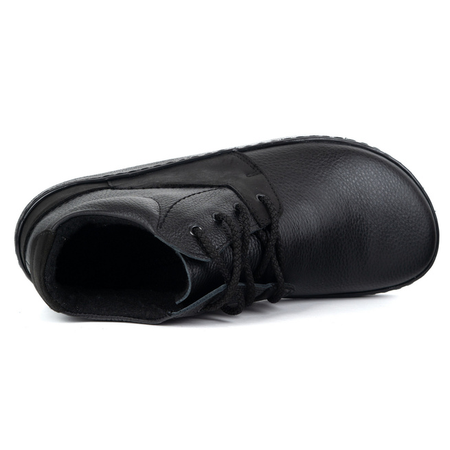 Pánské barefoot zateplené kožené boty Olivier 116KZ black