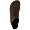 Damskie buty barefoot sztyblety z zamkiem ocieplane 1263 brązowe welur