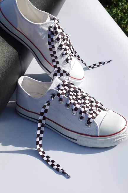 Ploché tkaničky s potiskem Crate, Amusing Laces