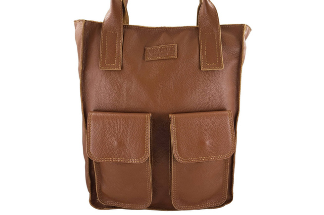 Nákupní taška do práce - světle hnědá