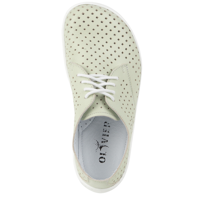 BAREFOOT Dámské minimalistické ažurové boty 1288POL zelené