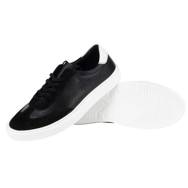 Buty męskie Olivier 702KNT czarne klasyczne półbuty miejskie