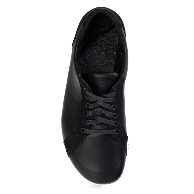 Pánské barefoot minimalistické kožené boty 0741W černé