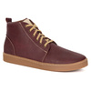 Buty damskie zimowe barefoot skórzane Z-B04 bordowe